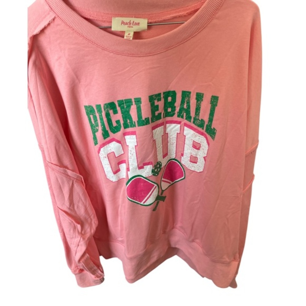 Peach Love  "Pickleball Club" sweatshirt